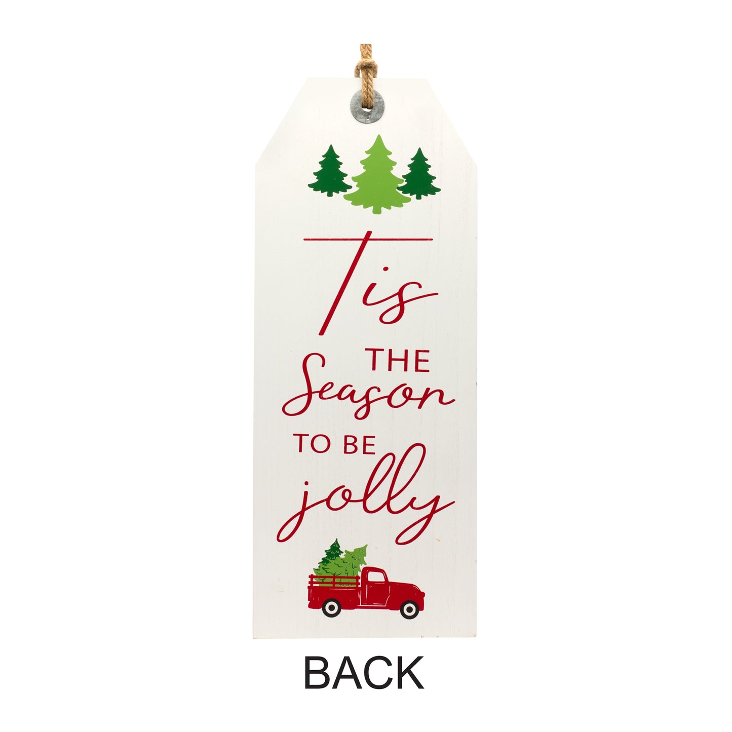 Reversible Fall Friends and Jolly Holiday Tag 23.5"H