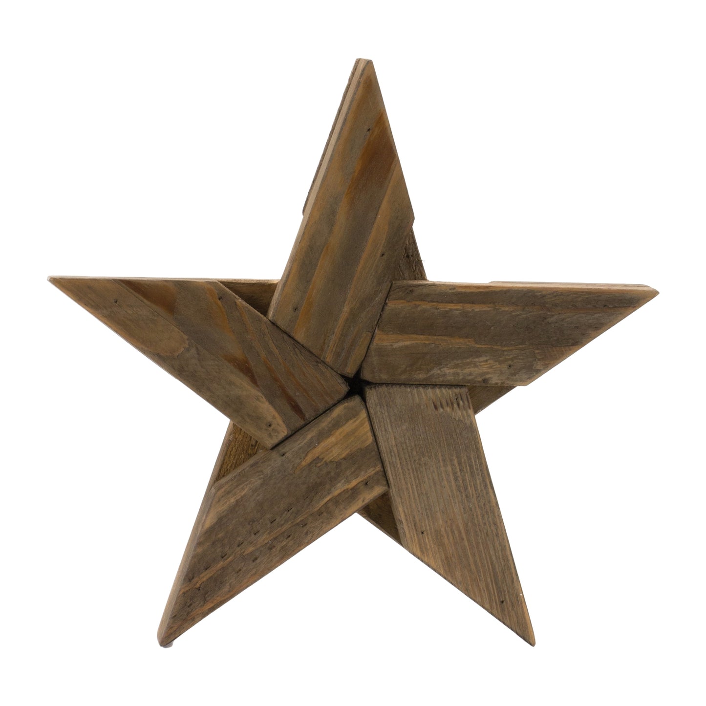 Rustic Pine Wood Star Decor (Set of 2)