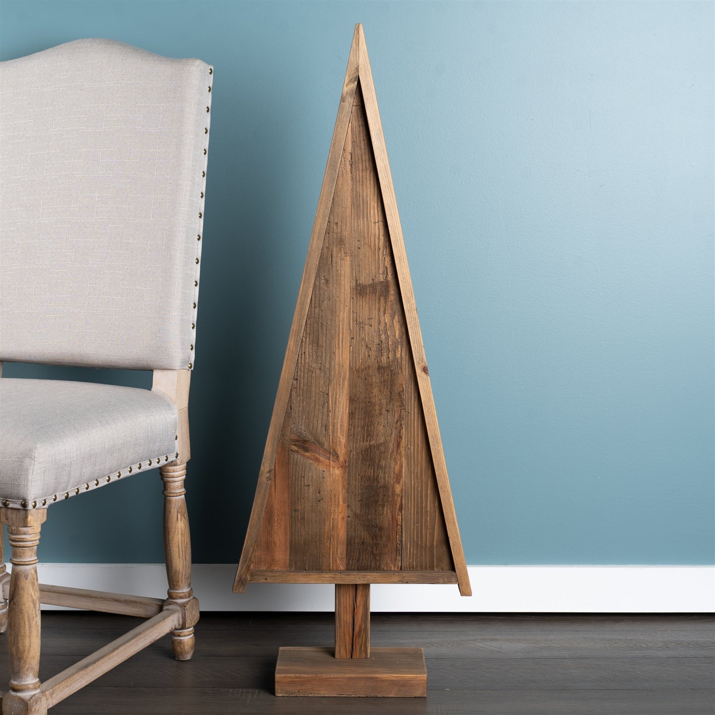 Unique Natural Wood Pine Tree Shape 3.5'H