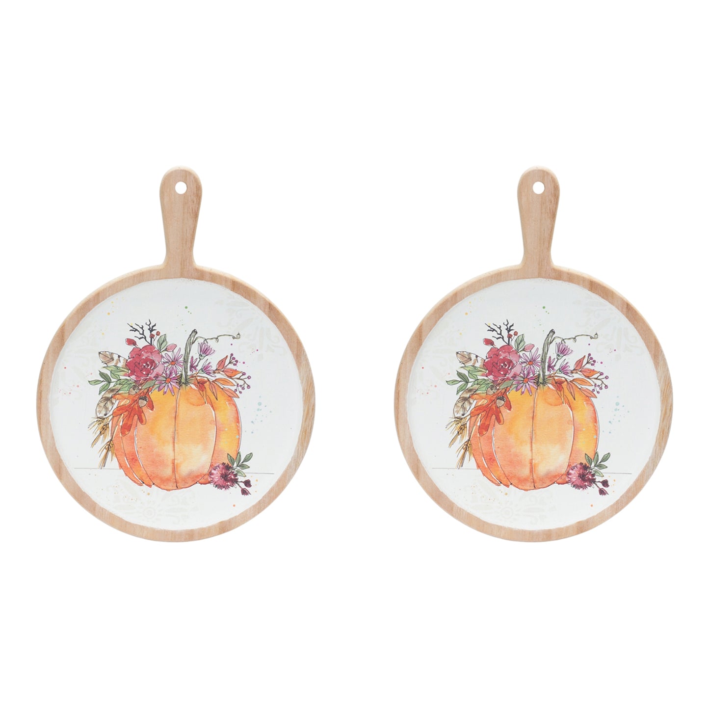 Watercolor Pumpkin Cutting Board (Set of 2)