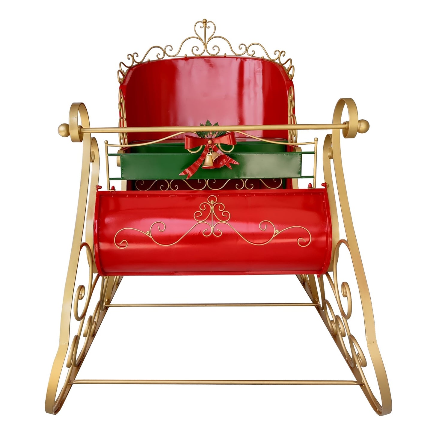5.5ft. Tall Elegant Metal Christmas Sleigh "The Bethlehem"