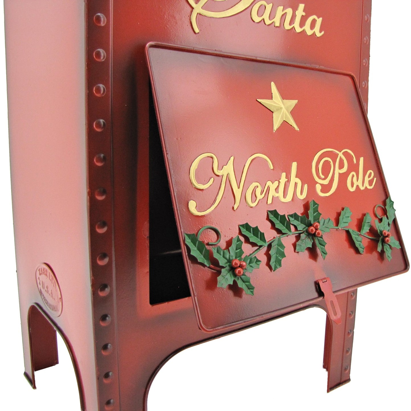 Metal Santa Mailboxes Set