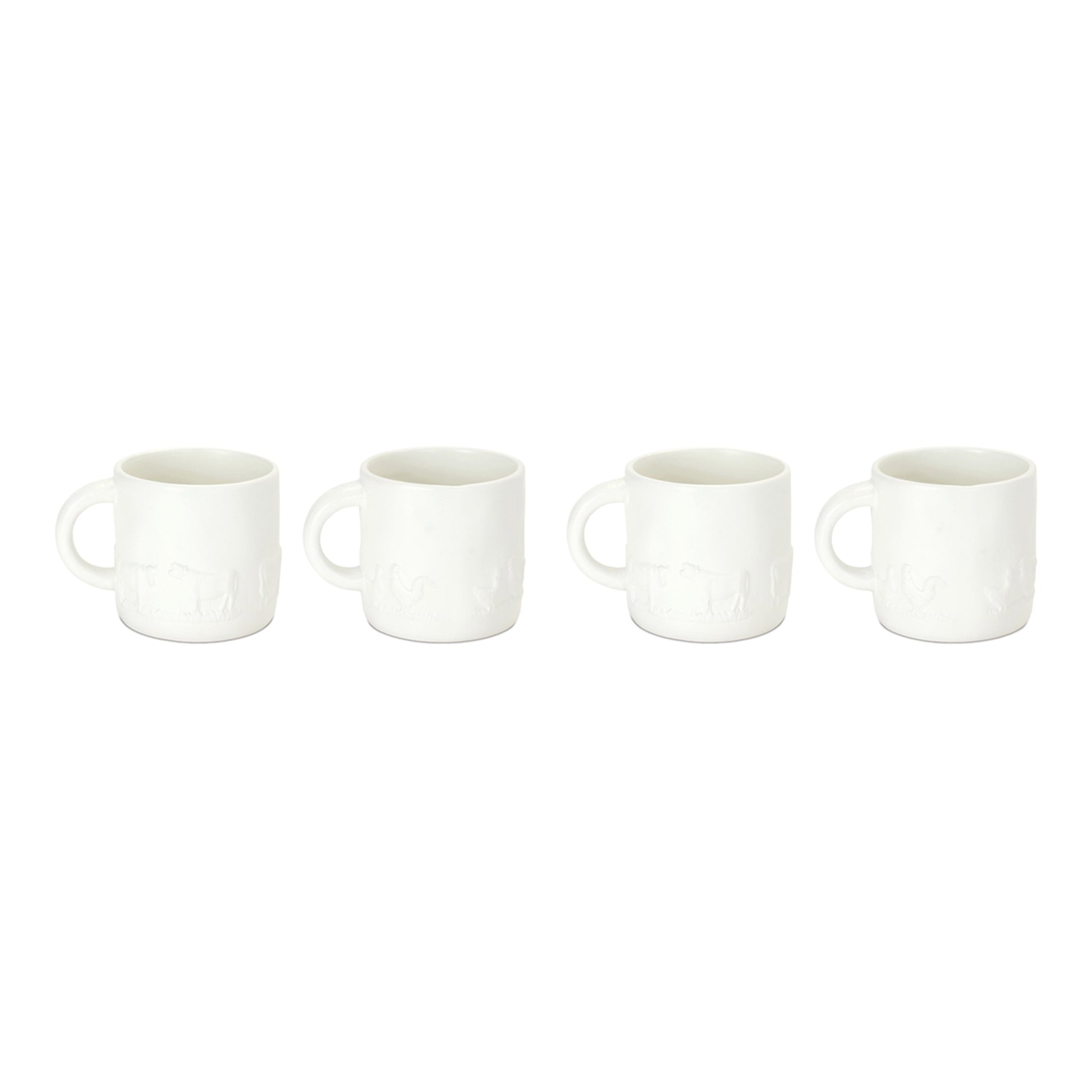 Unique Farm Animal Ceramic Mug Collection (Set of 4)