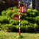 42" Tall Standing Christmas Mailbox with Hanging Sign and Cardinal