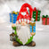 Christmas Garden Gnome Holding Gift with Red Heart Hat "The Goodfellows"