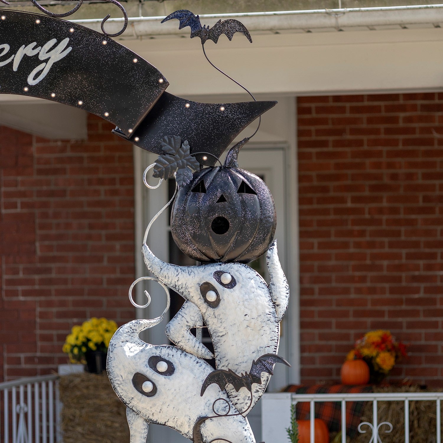 Halloween Cemetery Arch with LED Lights