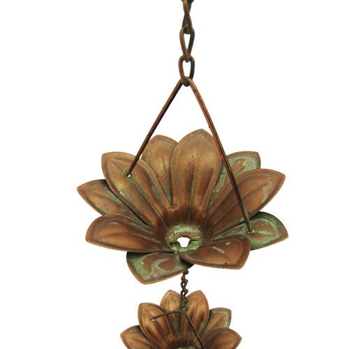 76" Sunflower Rain Chain