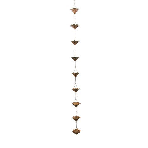 76" Sunflower Rain Chain