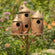 Copper Triple Mushroom shaped Bird House Stake
