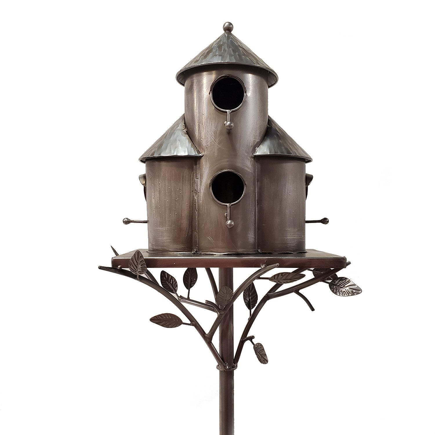 Galvanized Condo Style Birdhouse Stake