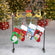 42" Iron Christmas Stocking Holder Stand
