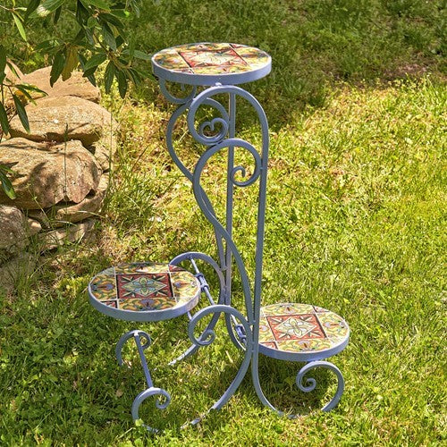 Mosaic Tiered Plant Stand