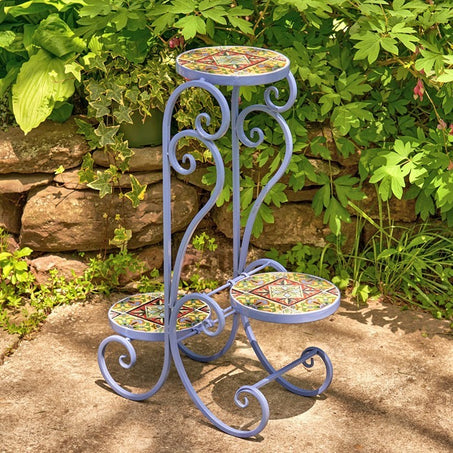 Mosaic Tiered Plant Stand