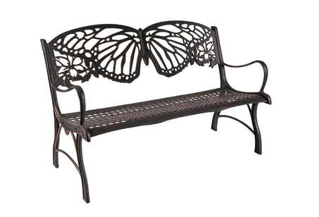 Cast Iron Butterfly Bench